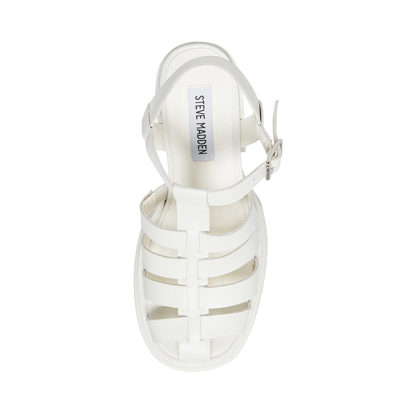 Carlita Sandal WHITE LEATHER