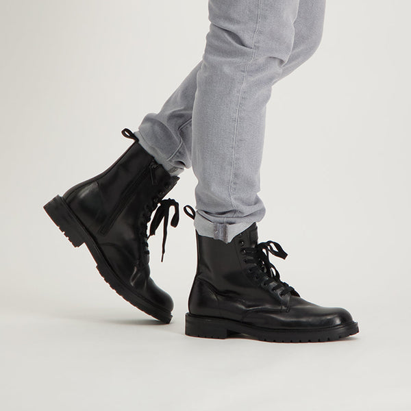 Kommbat Boot BLACK LEATHER