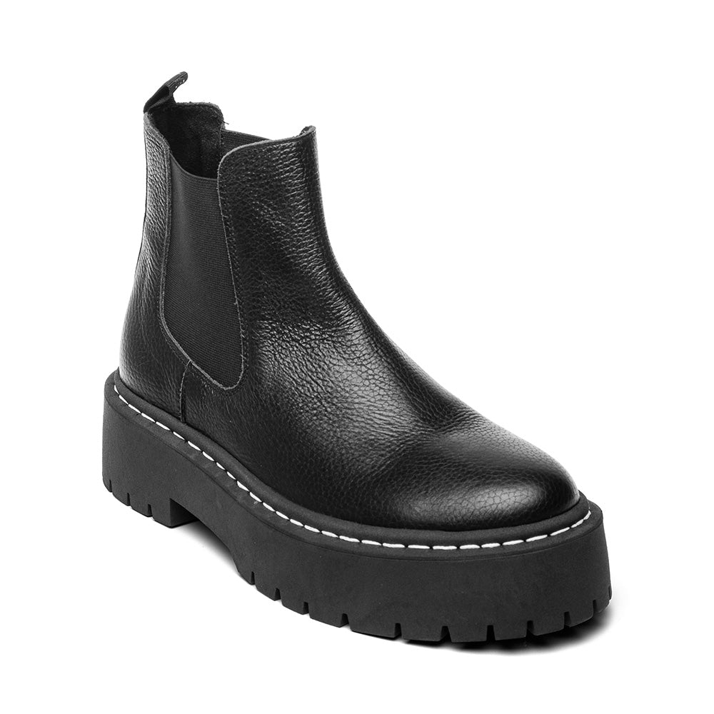 Veerly Bootie BLACK LEATHER- Hover Image