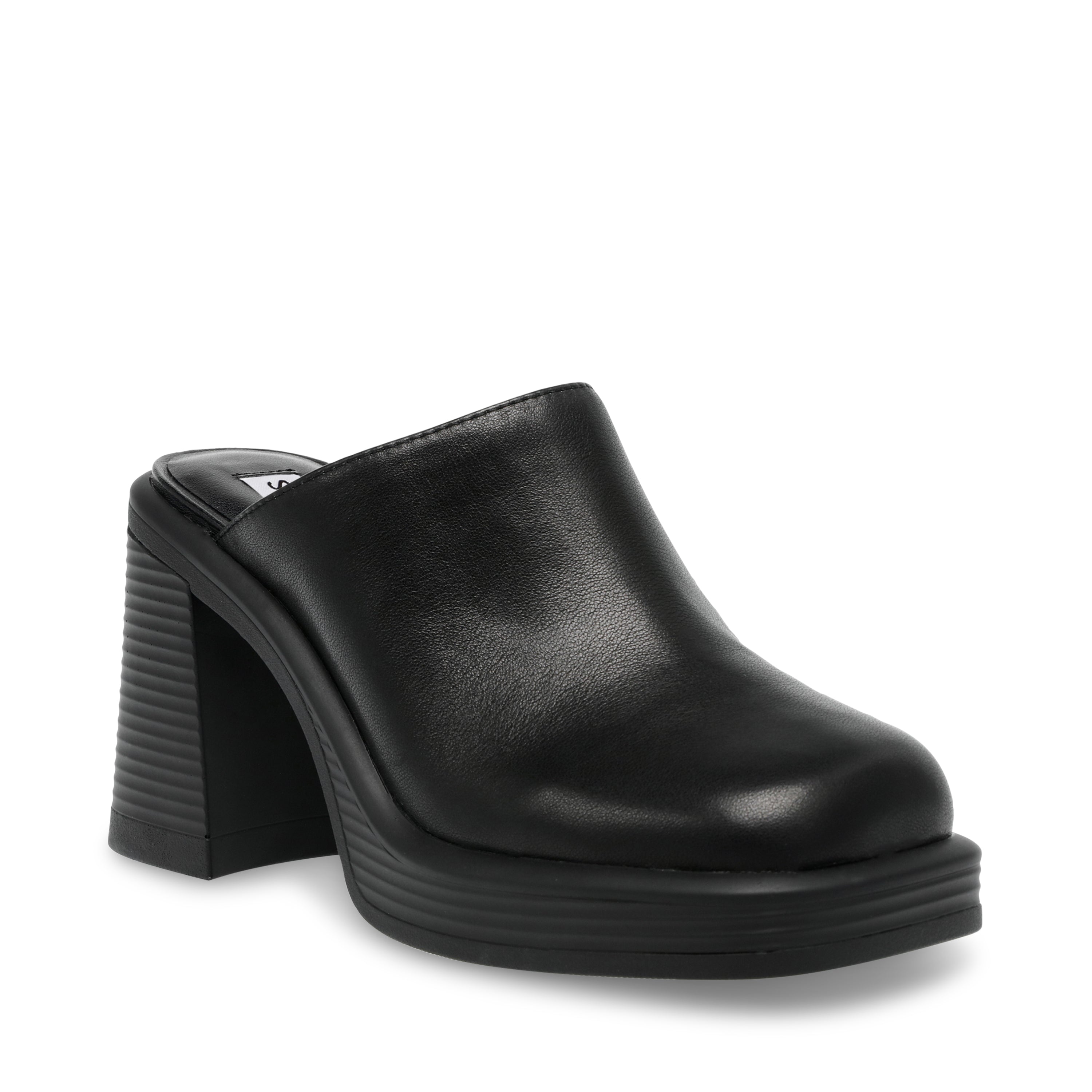 Foresight Mule BLACK LEATHER- Hover Image
