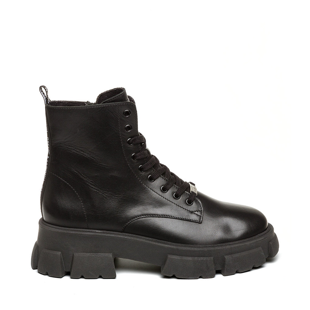 Tanker-M Ankle Boot BLACK LEATHER