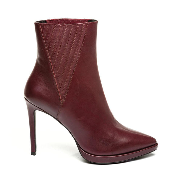 Beverley Ankle Boot BURGUNDY LEATHER