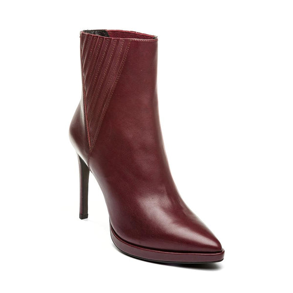 Beverley Ankle Boot BURGUNDY LEATHER