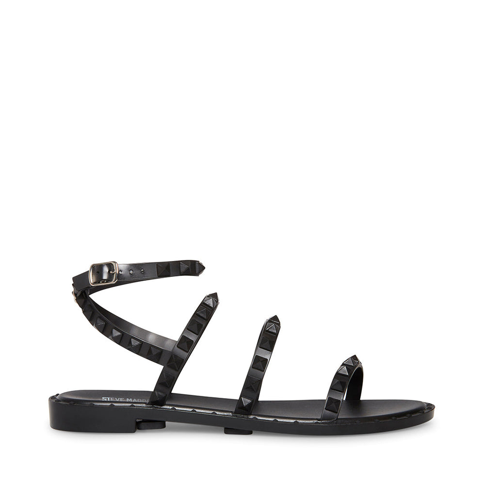 Steve Madden Travel-J Sandal BLACK Sandals ALL PRODUCTS